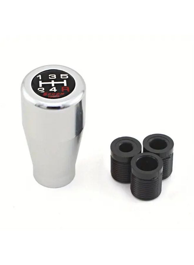 Gray Universal Manual Stick Gear Shift Knob Head for Aluminum Car Gear Lever - Image 2